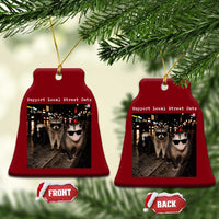 Support Local Street Cats Ceramic Ornament Funny Raccoon Skunk Possum Animal Meme
