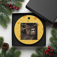 Support Local Street Cats Ceramic Ornament Funny Raccoon Skunk Possum Animal Meme