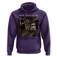 Support Local Street Cats Hoodie Funny Raccoon Skunk Possum Animal Meme
