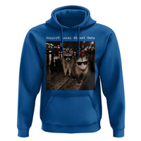 Support Local Street Cats Hoodie Funny Raccoon Skunk Possum Animal Meme