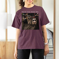 Support Local Street Cats T Shirt For Women Funny Raccoon Skunk Possum Animal Meme