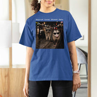 Support Local Street Cats T Shirt For Women Funny Raccoon Skunk Possum Animal Meme