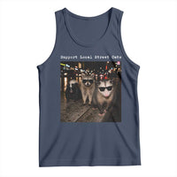 Support Local Street Cats Tank Top Funny Raccoon Skunk Possum Animal Meme