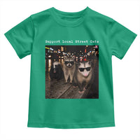 Support Local Street Cats Toddler T Shirt Funny Raccoon Skunk Possum Animal Meme