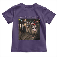 Support Local Street Cats Toddler T Shirt Funny Raccoon Skunk Possum Animal Meme