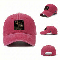 Support Local Street Cats Washed Cotton Baseball Cap Funny Raccoon Skunk Possum Animal Meme