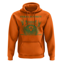 Raccoon 40th Birthday Hoodie Funny Feral And Forty Vintage 1986 40 Year Old Gift