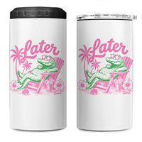 Later Gator Funny Alligator Meme 4 in 1 Can Cooler Tumbler Last Day of School Summer Vacation Teachers Kids