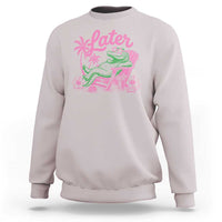 Later Gator Funny Alligator Meme Sweatshirt Last Day of School Summer Vacation Teachers Kids