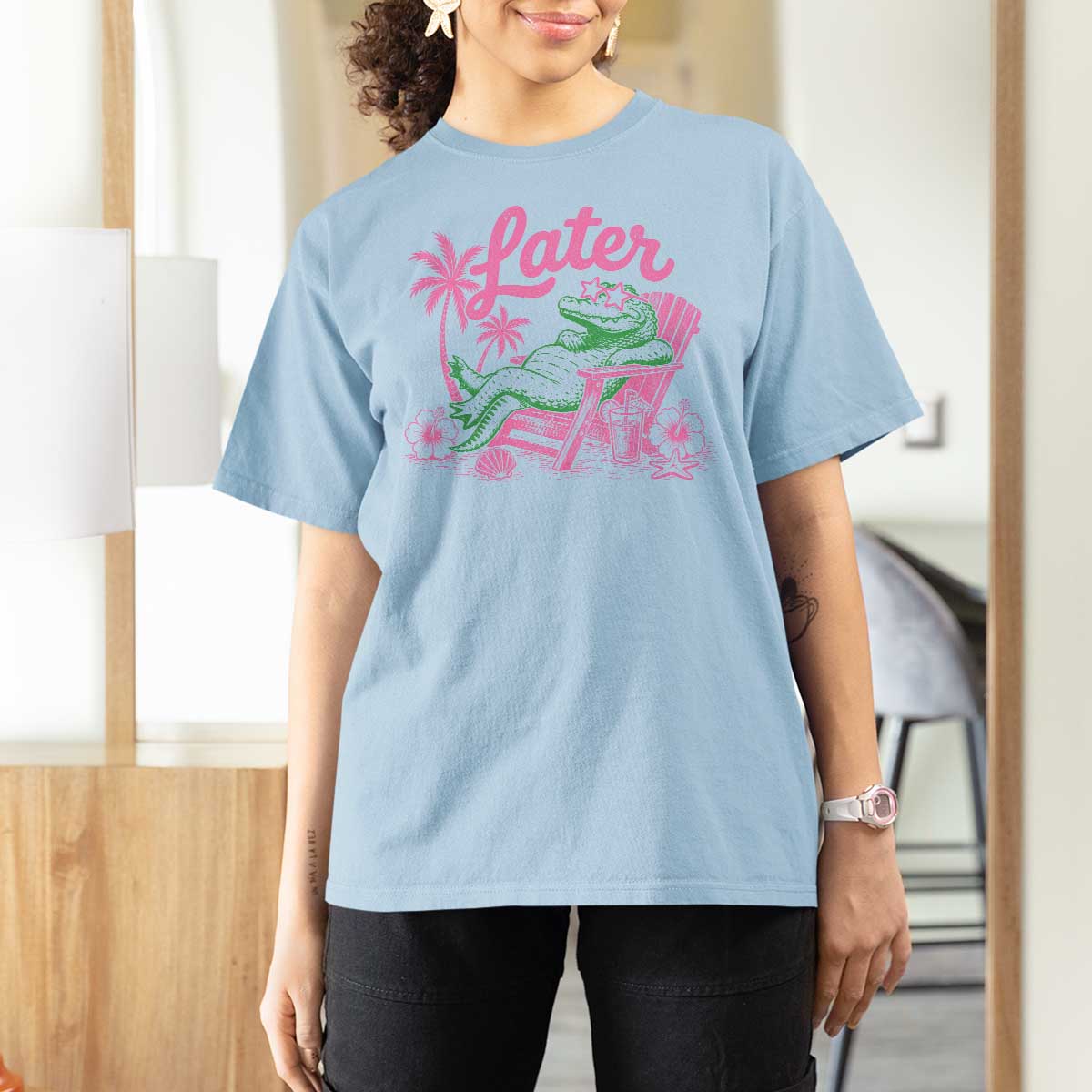 Later Gator Funny Alligator Meme T Shirt For Women Last Day of School Summer Vacation Teachers Kids