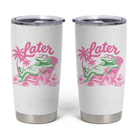 Later Gator Funny Alligator Meme Tumbler Cup Last Day of School Summer Vacation Teachers Kids
