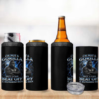 Im Not A Gorilla But I Can Beat Off A 100 Men 4 in 1 Can Cooler Tumbler Funny Quotes