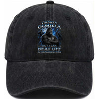 Im Not A Gorilla But I Can Beat Off A 100 Men Washed Cotton Baseball Cap Funny Quotes