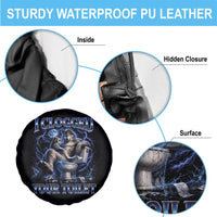 I Clogged Your Toilet Alpha Wolf Meme Spare Tire Cover Funny Unhinged Stupid Brainrot
