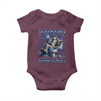 I Clogged Your Toilet Alpha Wolf Meme Baby Onesie Funny Unhinged Stupid Brainrot