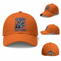 I Clogged Your Toilet Alpha Wolf Meme Baseball Cap Funny Unhinged Stupid Brainrot