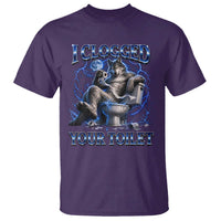 I Clogged Your Toilet Alpha Wolf Meme T Shirt Funny Unhinged Stupid Brainrot