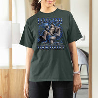 I Clogged Your Toilet Alpha Wolf Meme T Shirt For Women Funny Unhinged Stupid Brainrot