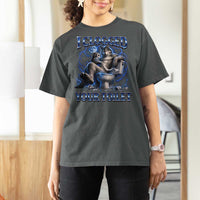 I Clogged Your Toilet Alpha Wolf Meme T Shirt For Women Funny Unhinged Stupid Brainrot