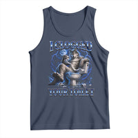 I Clogged Your Toilet Alpha Wolf Meme Tank Top Funny Unhinged Stupid Brainrot