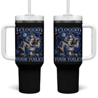 I Clogged Your Toilet Alpha Wolf Meme Tumbler With Handle Funny Unhinged Stupid Brainrot