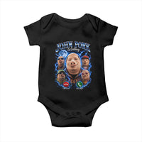 John Pork Calling Baby Onesie Funny Answer Call Phone Brainrot Meme Vintage Bootleg Graphic