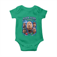 John Pork Calling Baby Onesie Funny Answer Call Phone Brainrot Meme Vintage Bootleg Graphic