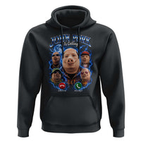 John Pork Calling Hoodie Funny Answer Call Phone Brainrot Meme Vintage Bootleg Graphic