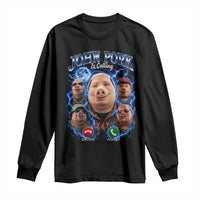 John Pork Calling Long Sleeve Shirt Funny Answer Call Phone Brainrot Meme Vintage Bootleg Graphic
