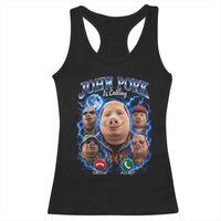 John Pork Calling Racerback Tank Top Funny Answer Call Phone Brainrot Meme Vintage Bootleg Graphic