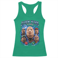 John Pork Calling Racerback Tank Top Funny Answer Call Phone Brainrot Meme Vintage Bootleg Graphic