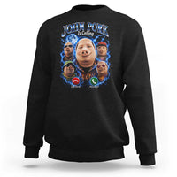 John Pork Calling Sweatshirt Funny Answer Call Phone Brainrot Meme Vintage Bootleg Graphic