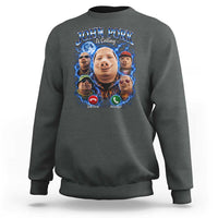 John Pork Calling Sweatshirt Funny Answer Call Phone Brainrot Meme Vintage Bootleg Graphic
