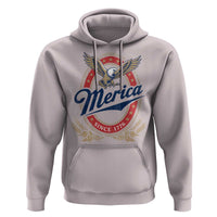 Retro Merica Eagle Funny 4th Of July Hoodie Vintage Independence Day 1776