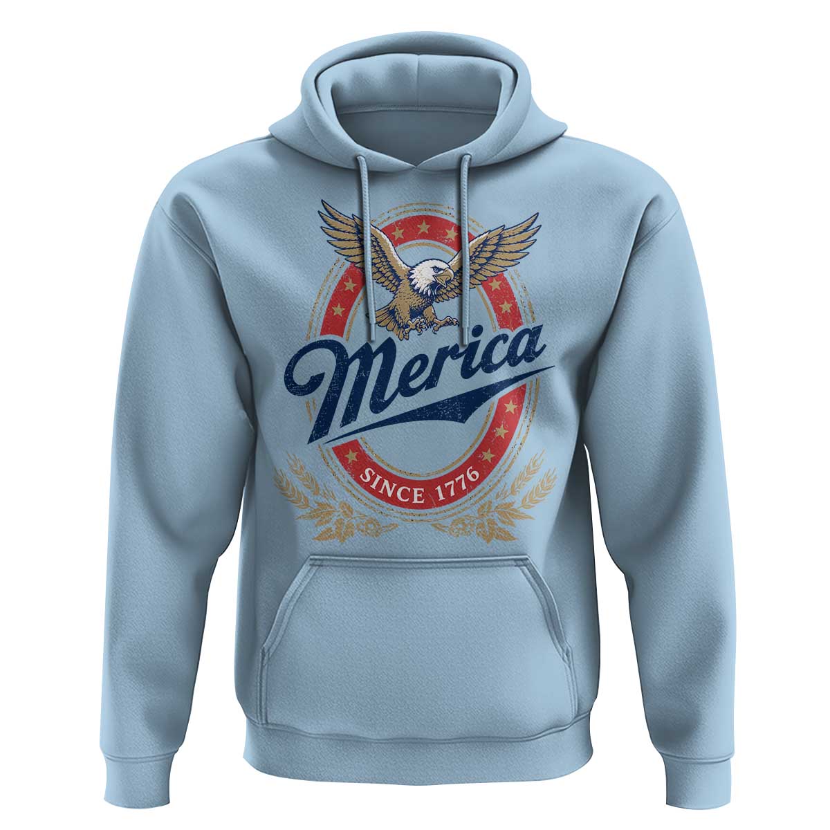 Retro Merica Eagle Funny 4th Of July Hoodie Vintage Independence Day 1776