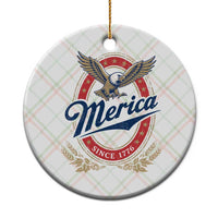 Retro Merica Eagle Funny 4th Of July Ceramic Ornament Vintage Independence Day 1776