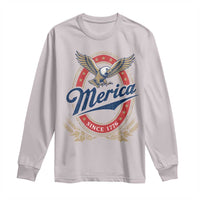 Retro Merica Eagle Funny 4th Of July Long Sleeve Shirt Vintage Independence Day 1776