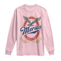 Retro Merica Eagle Funny 4th Of July Long Sleeve Shirt Vintage Independence Day 1776