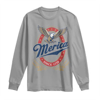Retro Merica Eagle Funny 4th Of July Long Sleeve Shirt Vintage Independence Day 1776