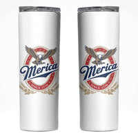 Retro Merica Eagle Funny 4th Of July Skinny Tumbler Vintage Independence Day 1776