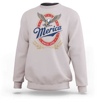 Retro Merica Eagle Funny 4th Of July Sweatshirt Vintage Independence Day 1776