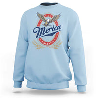 Retro Merica Eagle Funny 4th Of July Sweatshirt Vintage Independence Day 1776