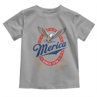 Retro Merica Eagle Funny 4th Of July Toddler T Shirt Vintage Independence Day 1776