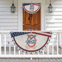Retro Merica Eagle Funny 4th Of July Patriotic Fan Flag Vintage Independence Day 1776