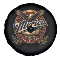 Retro Merica Eagle 4th Of July Spare Tire Cover Vintage 1776 Independence Day