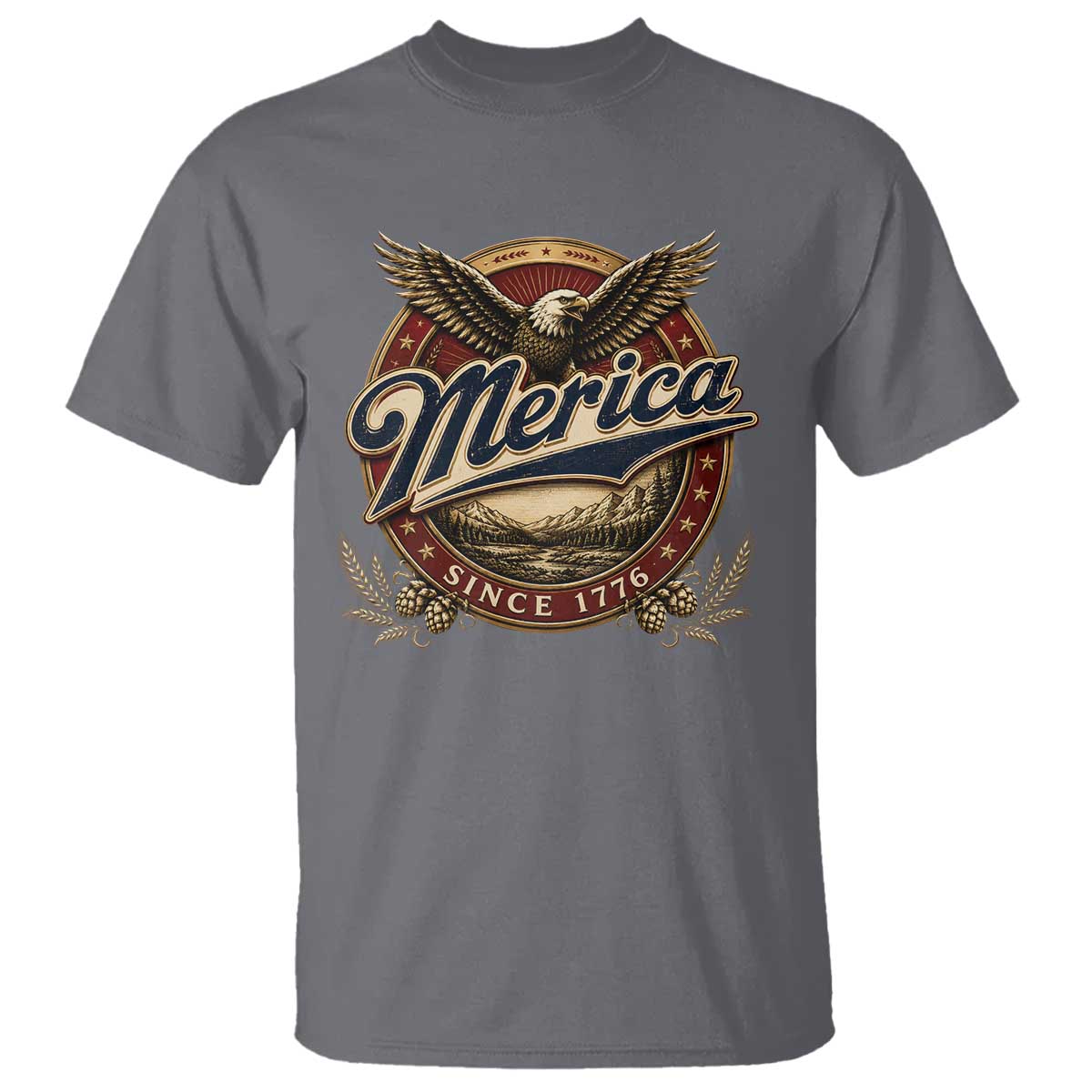 Retro Merica Eagle 4th Of July T Shirt Vintage 1776 Independence Day
