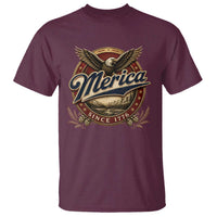 Retro Merica Eagle 4th Of July T Shirt Vintage 1776 Independence Day