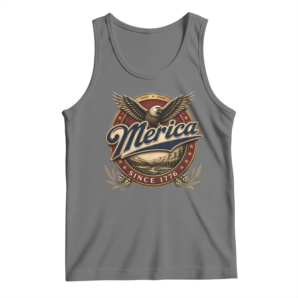 Retro Merica Eagle 4th Of July Tank Top Vintage 1776 Independence Day