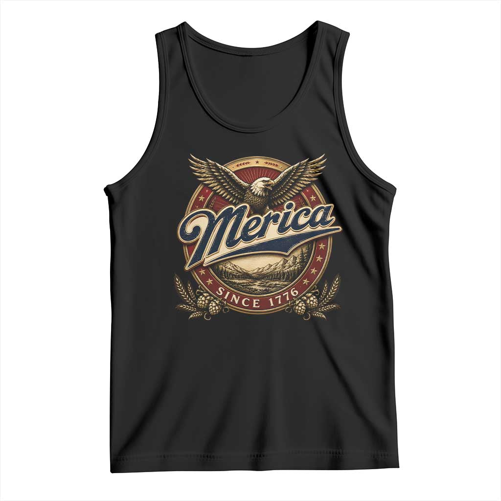 Retro Merica Eagle 4th Of July Tank Top Vintage 1776 Independence Day