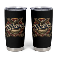 Retro Merica Eagle 4th Of July Tumbler Cup Vintage 1776 Independence Day